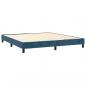 Preview: Boxspringbett mit Matratze Dunkelblau 180x200 cm Samt