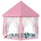 Preview: Prinzessin-Spielzelt mit 250 Bällen Rosa 133x140 cm