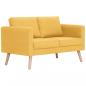 Preview: 2-Sitzer-Sofa Stoff Gelb