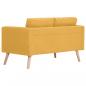 Preview: 2-Sitzer-Sofa Stoff Gelb