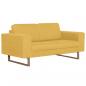 Preview: 2-Sitzer-Sofa Stoff Gelb