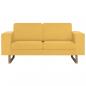 Preview: 2-Sitzer-Sofa Stoff Gelb