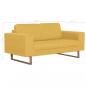 Preview: 2-Sitzer-Sofa Stoff Gelb