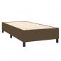 Preview: Boxspringbett mit Matratze Dunkelbraun 100x200 cm Stoff