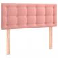 Preview: Boxspringbett mit Matratze Rosa 120x200 cm Samt