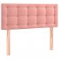 Preview: Boxspringbett mit Matratze Rosa 100x200 cm Samt