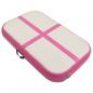 Preview: Aufblasbare Gymnastikmatte mit Pumpe 60x100x15 cm PVC Rosa