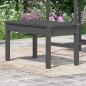 Preview: Gartenbank Grau 80x44x45 cm Massivholz Kiefer