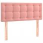 Preview: Boxspringbett mit Matratze Rosa 100x200 cm Samt