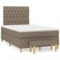 Preview: Boxspringbett mit Matratze Taupe 120x200 cm Stoff