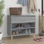 Preview: ARDEBO.de - Schuhregal Grau Sonoma 70x36x60 cm Holzwerkstoff