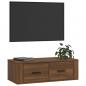 Preview: TV-Wandschrank Braun Eichen-Optik 80x36x25 cm Holzwerkstoff