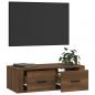 Preview: TV-Wandschrank Braun Eichen-Optik 80x36x25 cm Holzwerkstoff