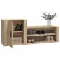 Preview: Schuhschrank Sonoma-Eiche 130x35x54 cm Holzwerkstoff