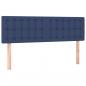 Preview: Kopfteile 2 Stk. Blau 72x5x78/88 cm Stoff