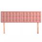 Preview: Kopfteile 2 Stk. Rosa 72x5x78/88 cm Samt