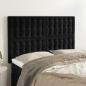 Preview: ARDEBO.de - Kopfteile 4 Stk. Schwarz 72x5x78/88 cm Samt