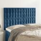 Preview: ARDEBO.de - Kopfteile 4 Stk. Dunkelblau 72x5x78/88 cm Samt