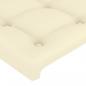 Preview: Kopfteil mit Ohren Creme 83x23x78/88 cm Kunstleder