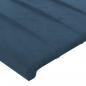 Preview: Kopfteil mit Ohren Dunkelblau 103x23x78/88 cm Samt