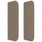 Preview: Kopfteil mit Ohren Taupe 93x16x78/88 cm Stoff