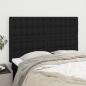 Preview: ARDEBO.de - Kopfteile 4 Stk. Schwarz 72x5x78/88 cm Stoff