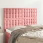 Preview: ARDEBO.de - Kopfteile 4 Stk. Rosa 72x5x78/88 cm Samt