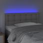 Preview: LED Kopfteil Grau 90x5x78/88 cm Kunstleder