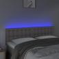 Preview: LED Kopfteil Grau 144x5x78/88 cm Kunstleder