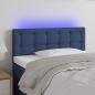 Preview: ARDEBO.de - LED Kopfteil Blau 90x5x78/88 cm Stoff