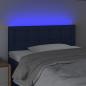 Preview: LED Kopfteil Blau 90x5x78/88 cm Stoff