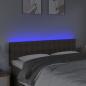 Preview: LED Kopfteil Taupe 144x5x78/88 cm Stoff