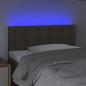 Preview: LED Kopfteil Taupe 90x5x78/88 cm Stoff