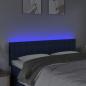 Preview: LED Kopfteil Blau 144x5x78/88 cm Stoff