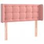 Preview: LED Kopfteil Rosa 83x16x78/88 cm Samt 