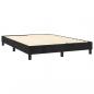 Preview: Boxspringbett mit Matratze Schwarz 140x200 cm Samt