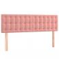 Preview: Boxspringbett mit Matratze Rosa 140x200 cm Samt