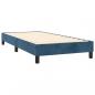 Preview: Boxspringbett mit Matratze Dunkelblau 100x200 cm Samt