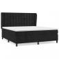 Preview: Boxspringbett mit Matratze Schwarz 160x200 cm Samt