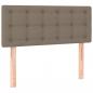 Preview: Boxspringbett mit Matratze & LED Taupe 90x190 cm Stoff