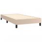 Preview: Boxspringbett mit Matratze & LED Cappuccino-Braun 90x200cm