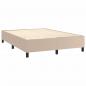 Preview: Boxspringbett Matratze Cappuccino-Braun 140x200cm Kunstleder