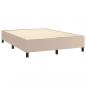 Preview: Boxspringbett mit Matratze & LED Cappuccino-Braun 140x200cm