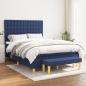 Preview: ARDEBO.de - Boxspringbett mit Matratze Blau 140x190 cm Stoff