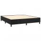 Preview: Boxspringbett mit Matratze Schwarz 180x200 cm Samt