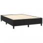 Preview: Boxspringbett mit Matratze Schwarz 140x190 cm Samt