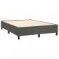 Preview: Boxspringbett mit Matratze Dunkelgrau 140x190 cm Samt