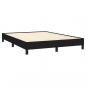 Preview: Boxspringbett mit Matratze Schwarz 140x200 cm Stoff