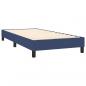 Preview: Boxspringbett mit Matratze Blau 90x200 cm Stoff