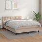 Preview: ARDEBO.de - Boxspringbett Matratze Cappuccino-Braun 140x200cm Kunstleder